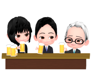 忘年会のイラスト