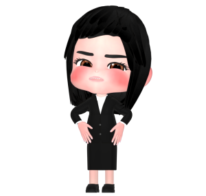 威張る女性会社員のイラスト