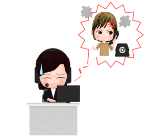 クレーマーのイラスト
