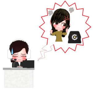 クレーマーのイラスト