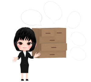 会話の引き出しが多いビジネスウーマンのイラスト