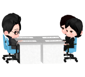 かわいい会議のイラスト