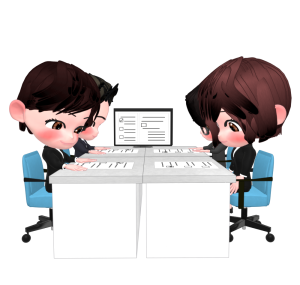 かわいい会議のイラスト