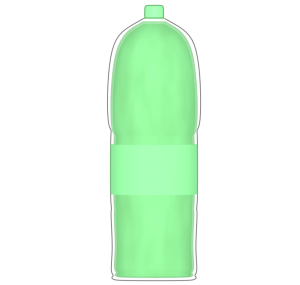 メロンソーダ ペットボトル2Lのイラスト