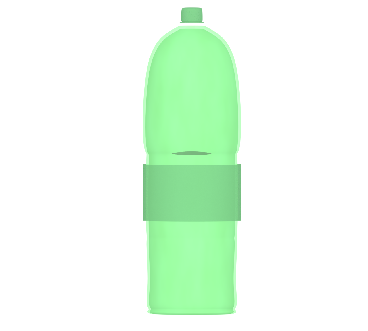 メロンソーダ ペットボトル2Lのイラスト