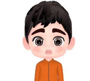 気が付く男性のイラスト