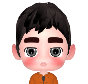 気づく男の子のイラスト
