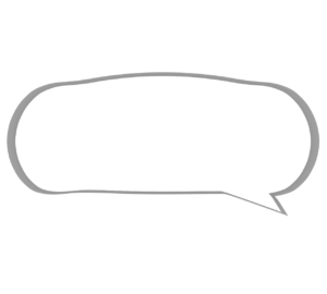楕円形の吹き出しのイラスト