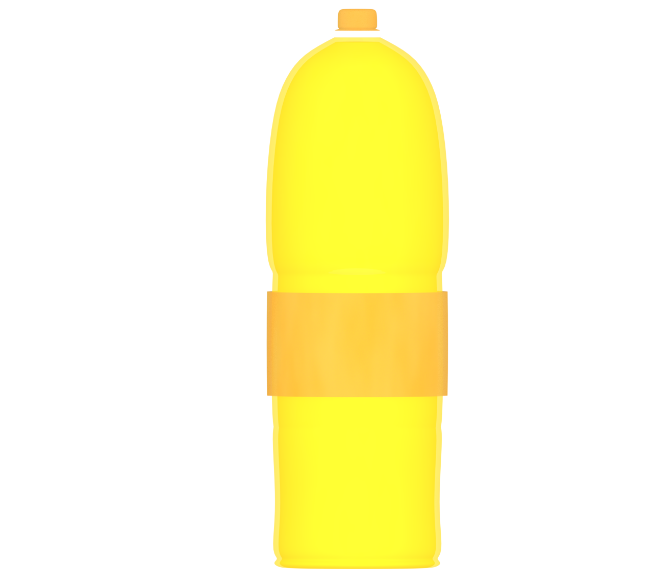ペットボトルのオレンジジュースのイラスト