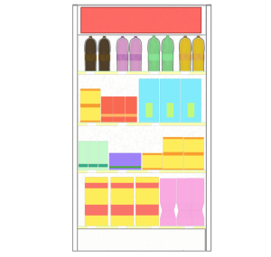 商品陳列のイラスト