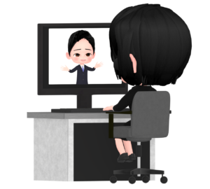 リモートワークのイラスト
