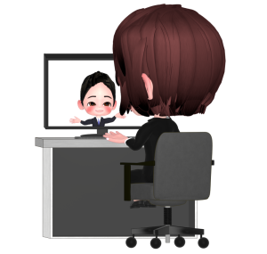 リモートワークのイラスト