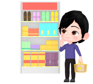 買い物客のイラスト