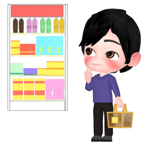 買い物客のイラスト