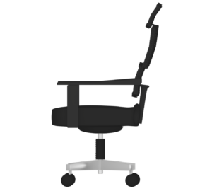 横から見るオフィスチェアのイラスト