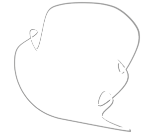 もくもくの吹き出しのイラスト