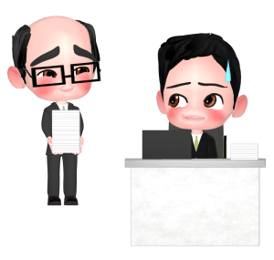 丸投げするイラスト