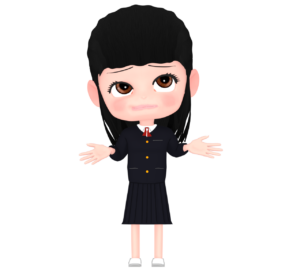 話が伝わらない女子学生のイラスト