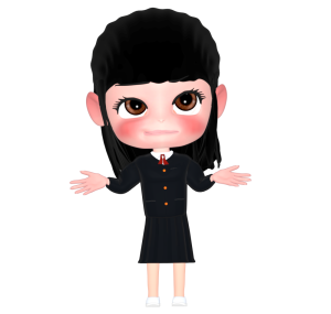 どういうこと？女子学生のイラスト
