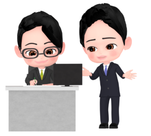 仕事を教えるイラスト