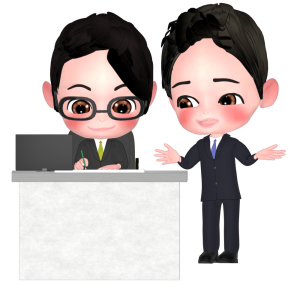 仕事を教えるイラスト