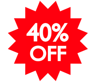 40%OFFのイラスト