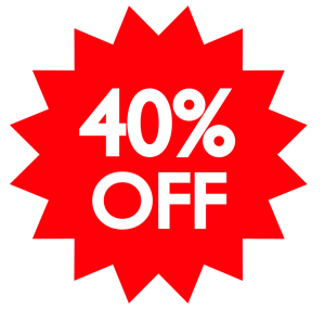 40%OFFのイラスト