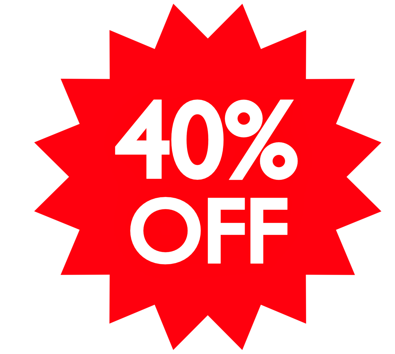 40%OFFのイラスト