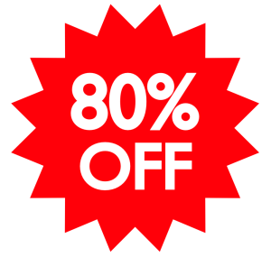 80%OFFのイラスト