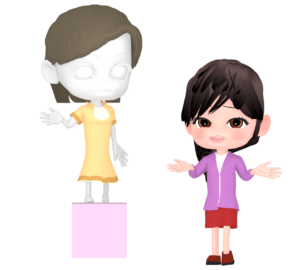洋服屋の店員のイラスト