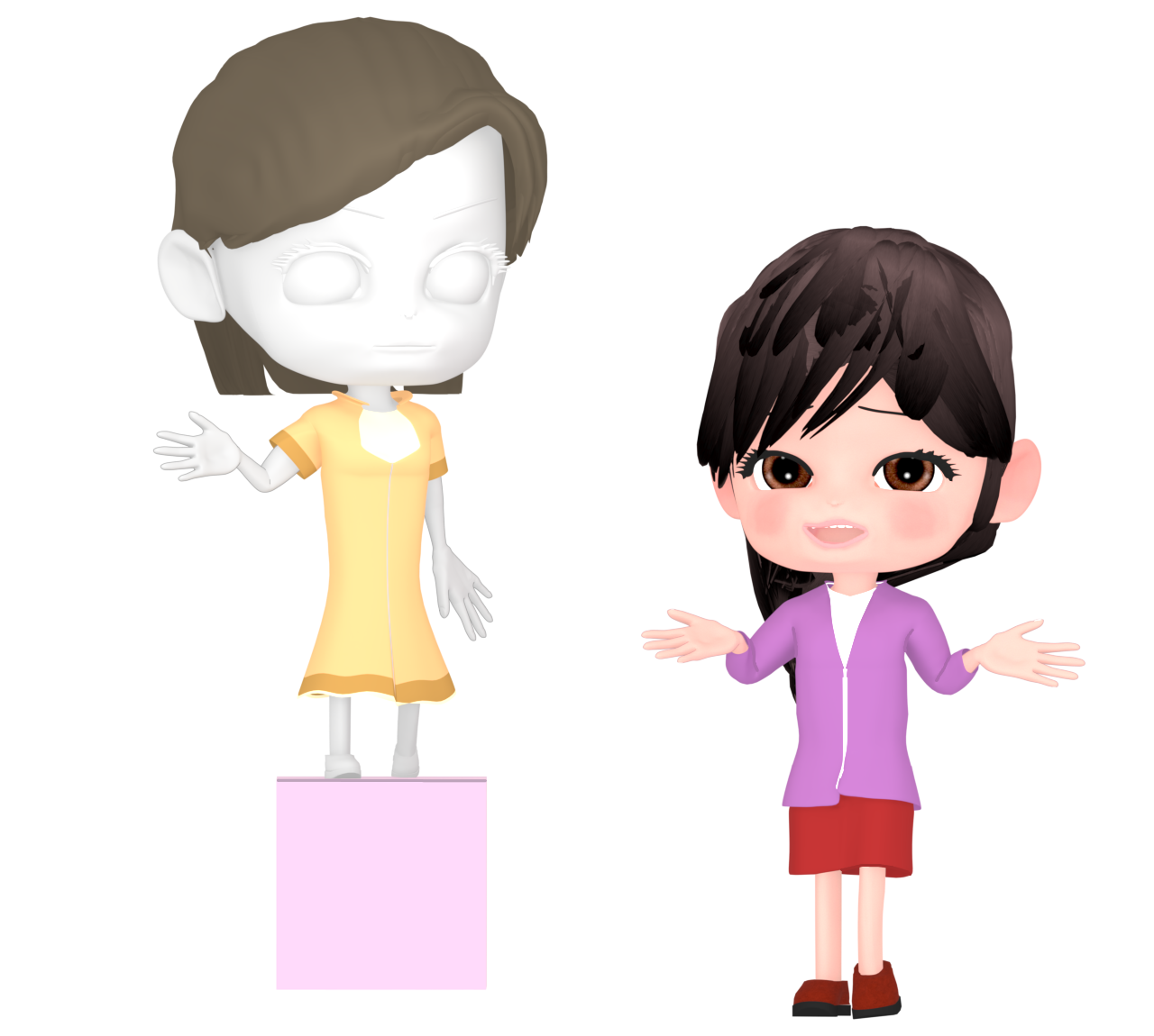 洋服屋の店員のイラスト