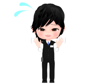 困惑をする女性販売員のイラスト