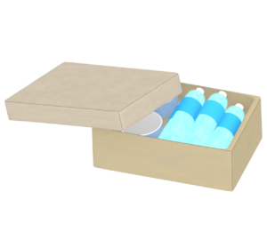 防災備蓄品のイラスト