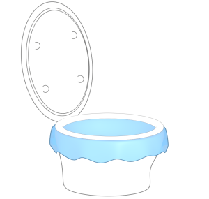 防災トイレのイラスト