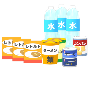 非常食・保存食のイラスト