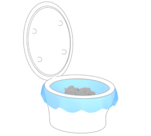 非常用簡易トイレのイラスト