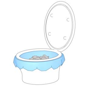 非常用簡易トイレのイラスト