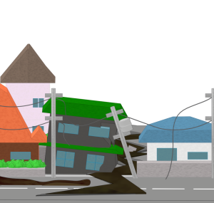 地割れのイラスト