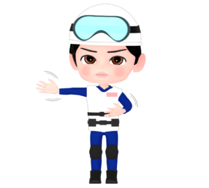 誘導をする災害医療隊員のイラスト