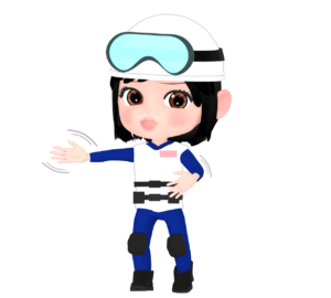 誘導をする救助隊のイラスト