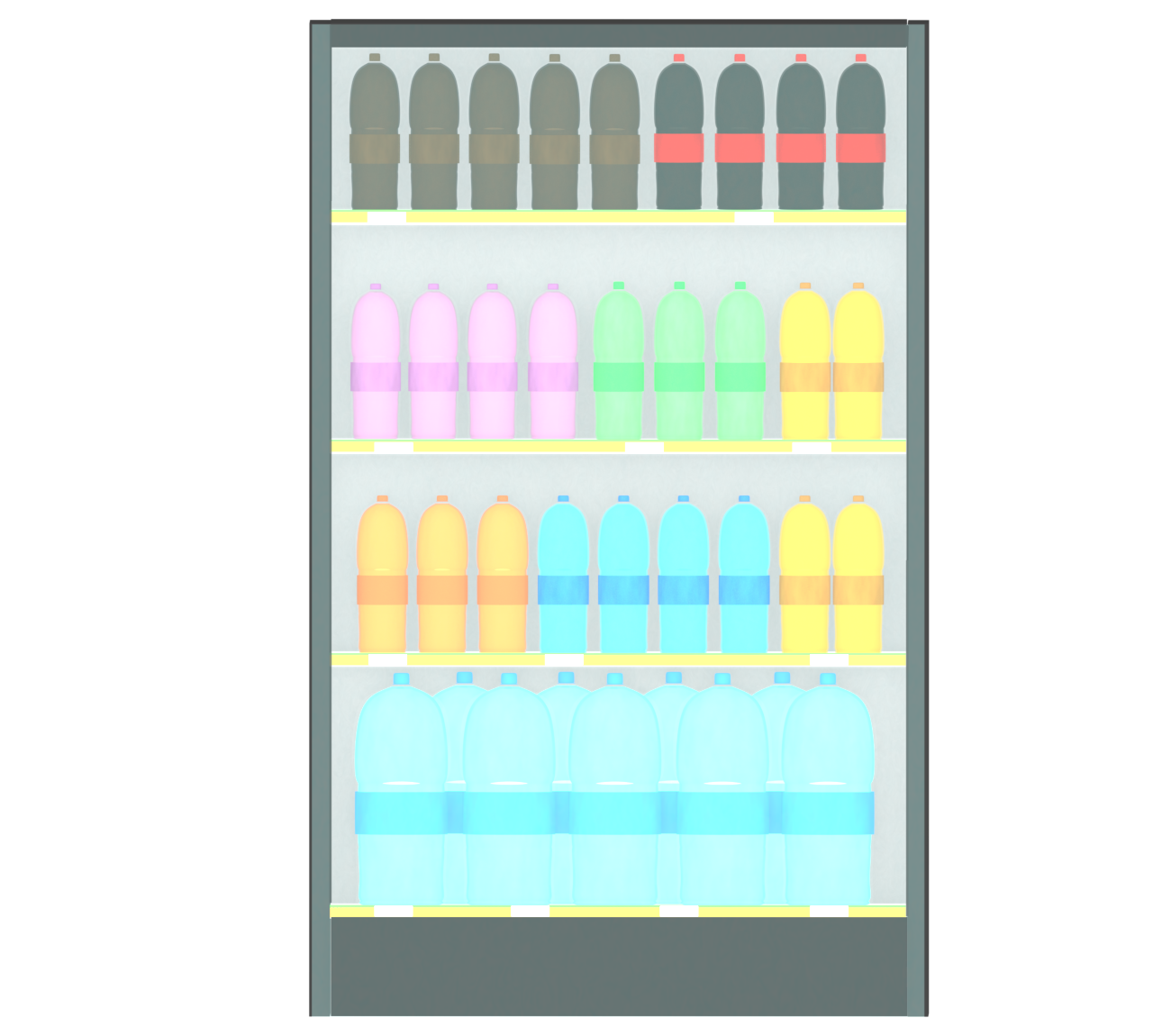 ジュース売り場のイラスト