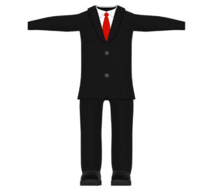 男性用スーツのイラスト