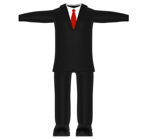 男性用スーツのイラスト