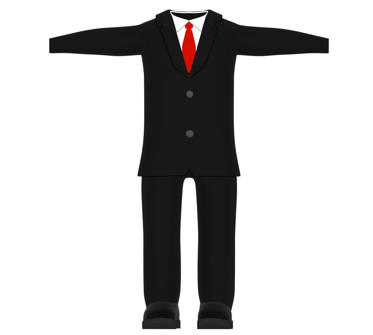 男性用スーツのイラスト