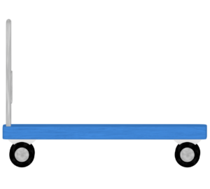 横から見る台車のイラスト