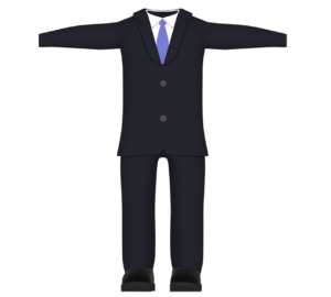 紺色のスーツのイラスト