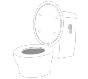 トイレの便器のイラスト