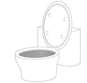 トイレの便器のイラスト