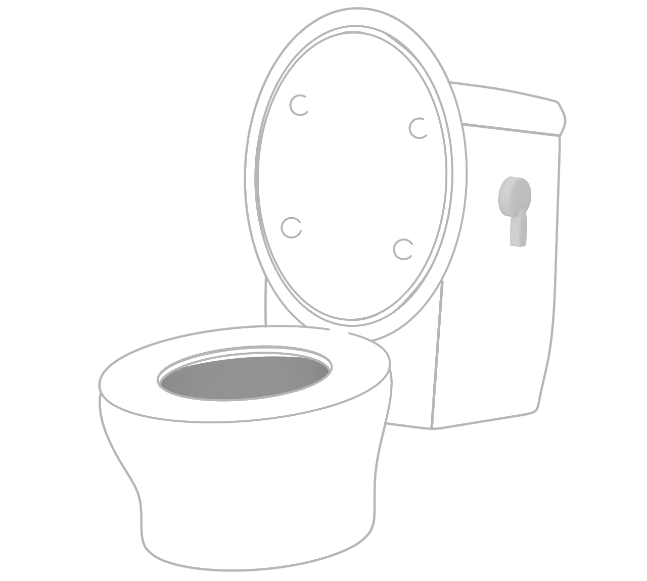 トイレの便器のイラスト