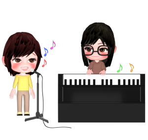 ボイストレーニングのイラスト